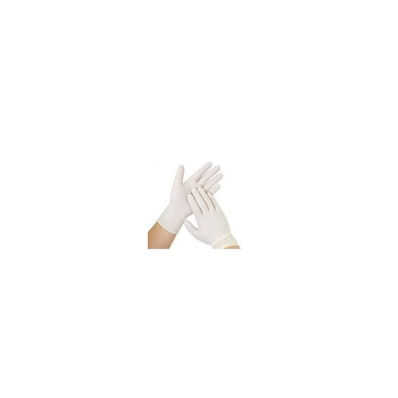 Guantes Blancos Látex con polvo - Caja 100uds