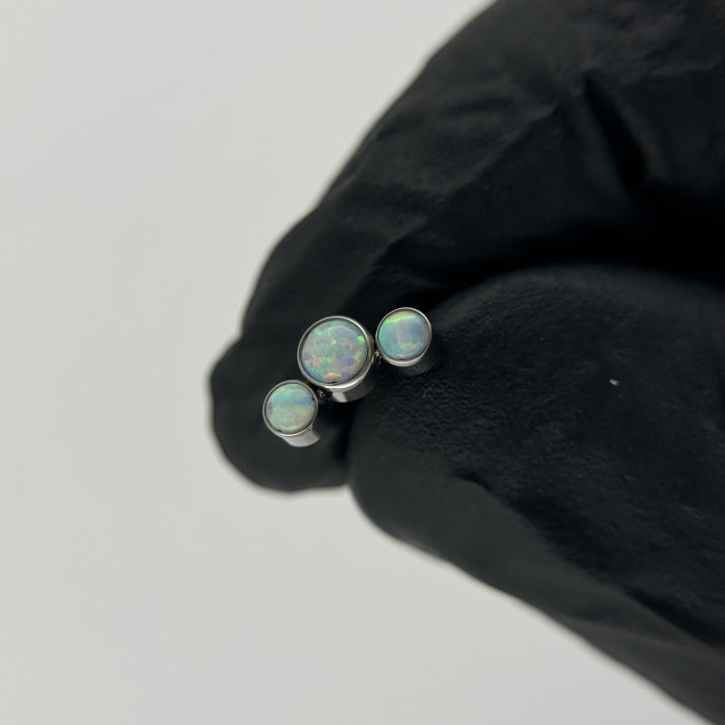 3-Bezel Set Opal Top