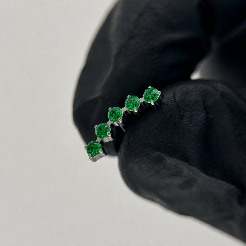 5 Set CZ Stone Top