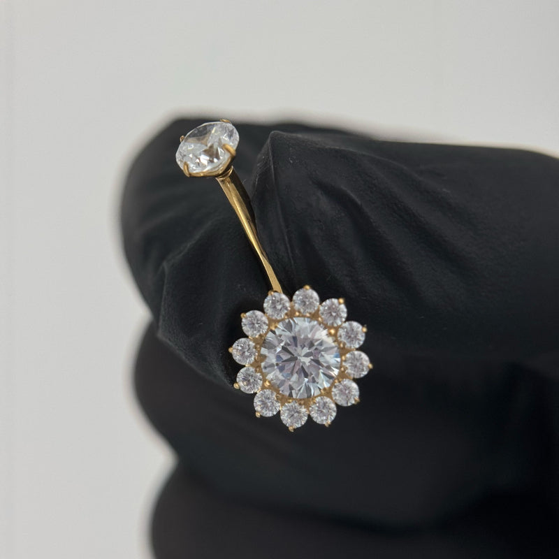 Flower Belly Button Ring
