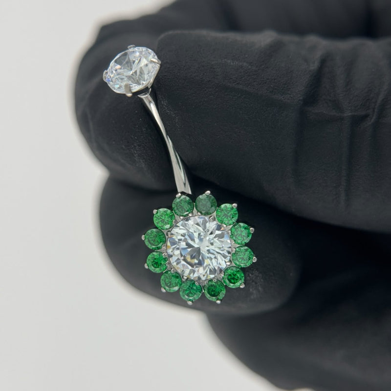 Flower Belly Button Ring