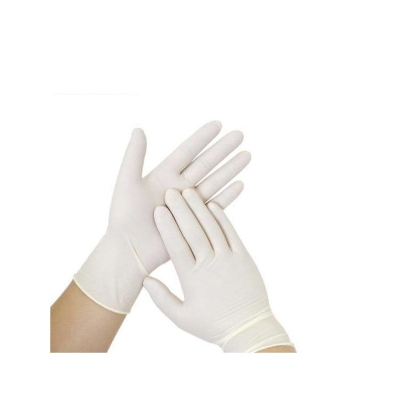 Guantes Blancos Látex sin polvo - Caja 100uds