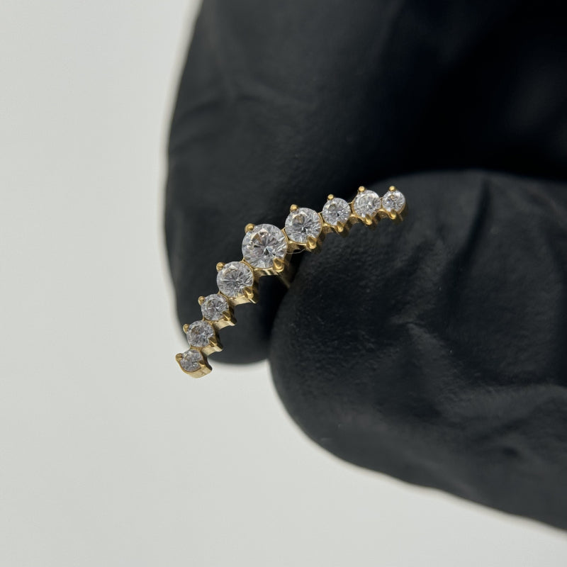 9 Set CZ Stone Top