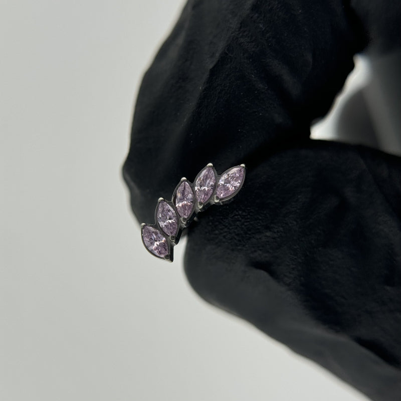 Marquise 5 Gem Curved   Top