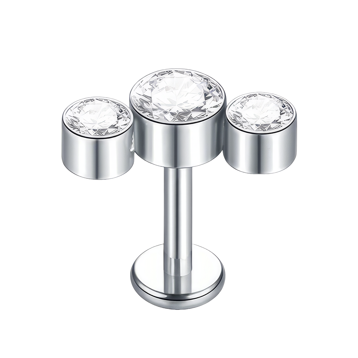 Labret helix titanio 3 brillos