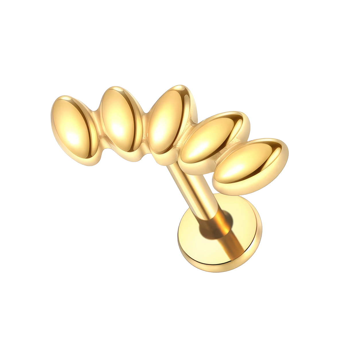 Labret Hélix de Titanio o Titanio chapado con Diseño de 5 pétalos