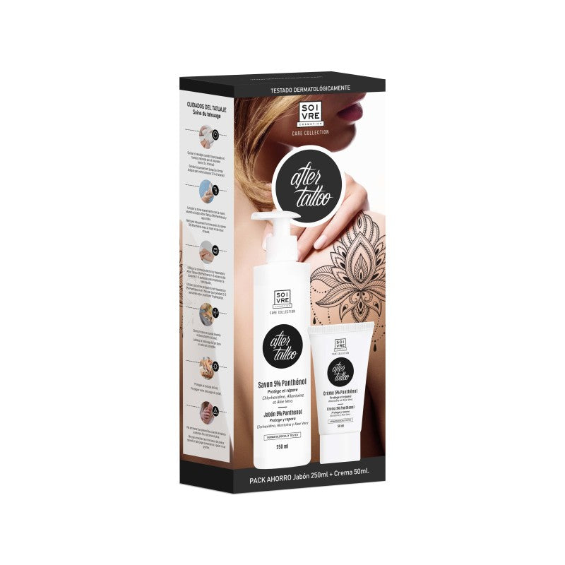 PACK AFTERTATTOO SOIVRE: Jabón 250ml + Crema 50ml