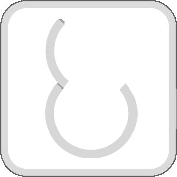 Aro clicker de segmento con bisagra