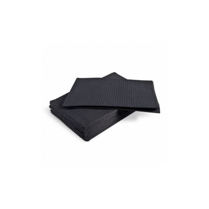 Servilletas plastificadas negras - Alta calidad