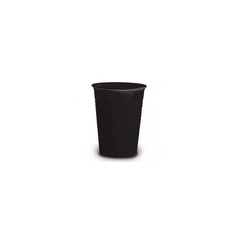 Vaso plástico negro