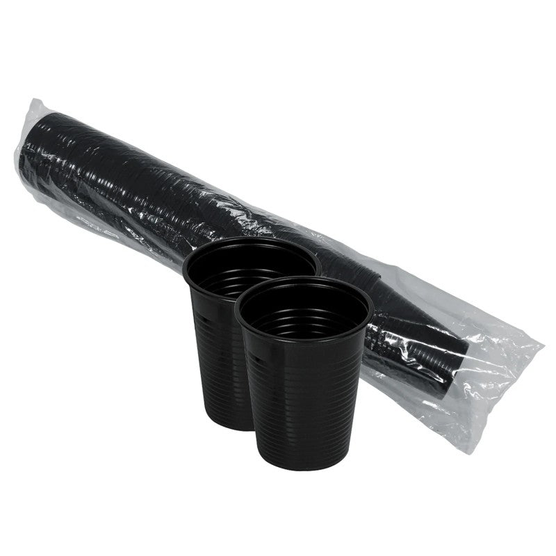Vaso plástico negro